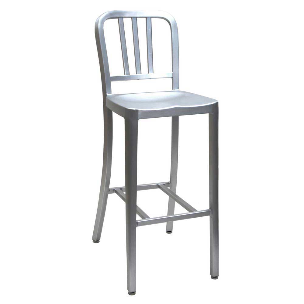 at-ease: With barstool ALUMINUM BAR STOOL ALC802C back made of counter