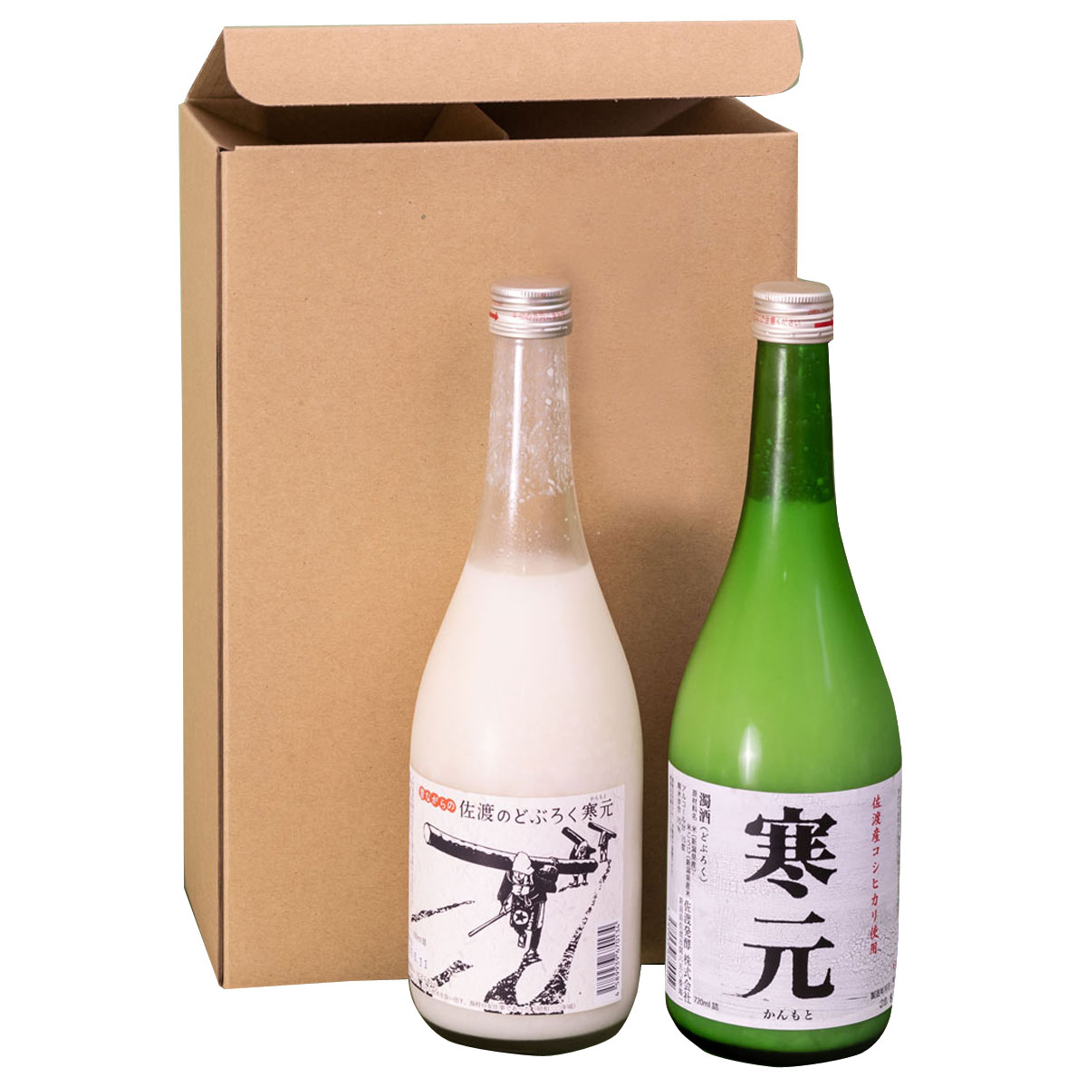 佐渡の濁り酒どぶろくセット 720ml×2 昔ながらの佐渡のどぶろく12度 にごり酒 寒元15度