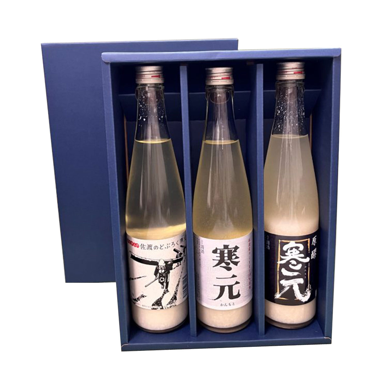 佐渡の濁り酒どぶろくセット 480ml×3 昔ながらの佐渡のどぶろく12度 にごり酒 寒元15度 寒元原醪19度