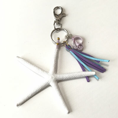 楽天市場】Mermaid jewelry シェル タッセルキーホルダー キーチェーン