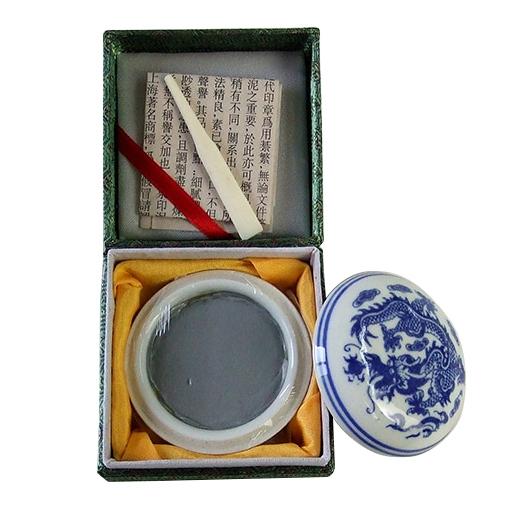 印泥 上海西冷印社 銀色 1/2両 15g 潜泉印泥 「朱肉 落款 篆刻 書道用品」