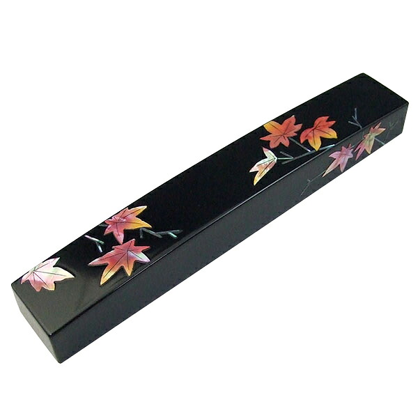 螺鈿文鎮 もみじ 215g 高岡漆器 『半紙 書道用品 ペーパーウエイト 書鎮 漆塗り 蒔絵』｜書道用品　アトリエ マーノ 8,470円