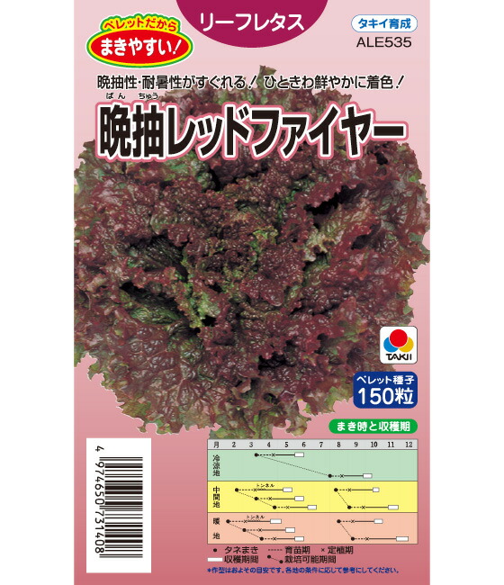 楽天市場】リーフレタス 種 サマールージュ タキイ 種苗 家庭菜園 プロ