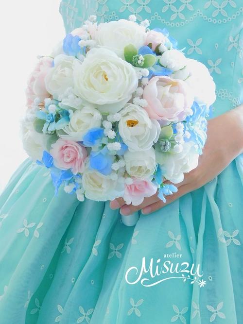 【特別価格】カラーのアンティークウェディングブーケ＆ブートニア 結婚式 前撮り アンティークカラー クラッチブーケ シック ブト付 前撮り