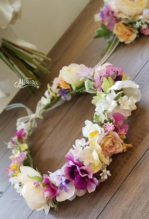 Misuzu Natural ナチュラル草花系 花冠 ガーデンパーティ 結婚式 ２次会 ヘッドドレス ブライダル 030 Sale 79 Off