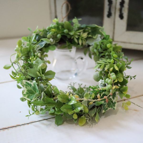 楽天市場】ナチュラルリース ドライフラワー風 インテリア ギフト