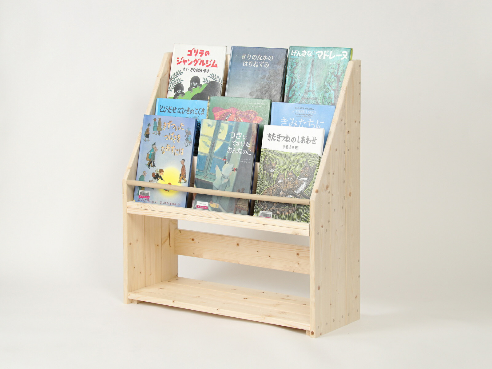 全国送料無料 完成品 経験豊かな 子供用絵本棚専門店クリエイター が作った ナチュラルで素朴なハンドメイド絵本棚 日本製 無塗装 幅74cm ナチュラル ハンドメイド絵本棚 高さcm 絵本棚 アトリエそら 3段タイプ 子供用 完成品 ハンドメイド絵本棚 子供用