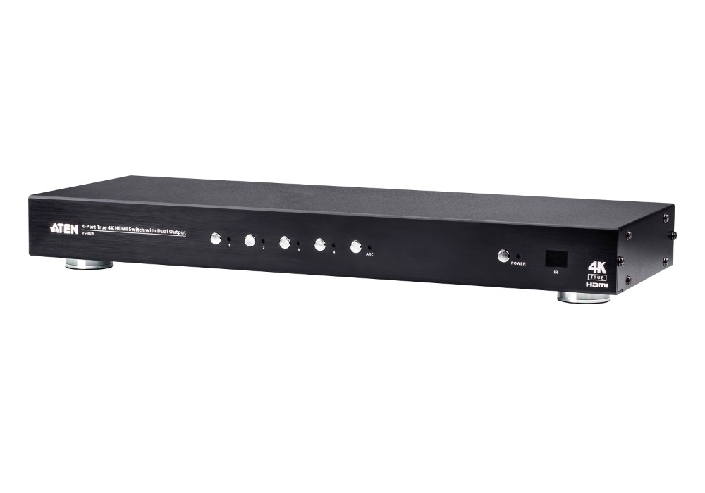 ATEN 4入力HDMIスイッチャー(デュアル出力、4K60p対応) VS482B【送料無料】【3年保証】|ATENダイレクト店