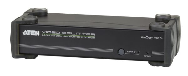 【送料無料】【3年保証】ATEN 1入力4出力 デュアルリンクDVI・オーディオ分配器【VS174】|ATENダイレクト店