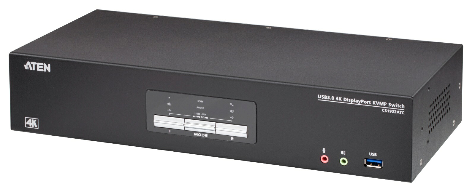 【3年引き受ける】 ATEN 2界面 USB3.0 4K DisplayPort シームレスKVMP・・取り替えっこ 【CS1922ATC】