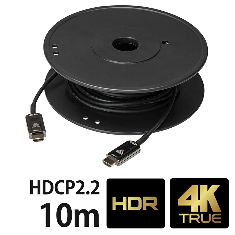 【貨物輸送無料】HDMI活動的光ケーブル（4K60p@10m）【VE781010】