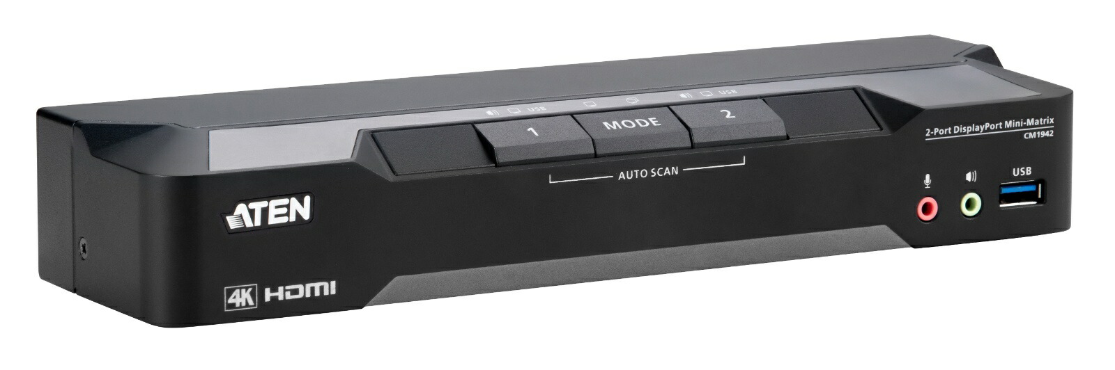 【貨物輸送無料】【3年引き受ける】2界面DisplayPortデュアル見せびらかす ミニ行列KVM取り替えっこ（4K＆マルチスクリーンコントロール相応う）【コマーシャル1942】