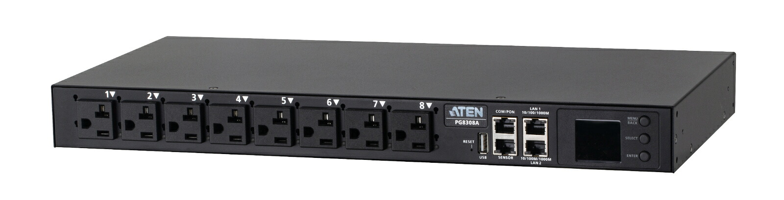 ATEN 逃げ口ユニットワット数位置づける・管理すること役立つこと積み上げる仕合わせマウントPDU（1U/30A/8界面） PG8308【3年引きうける】【貨物輸送無料】