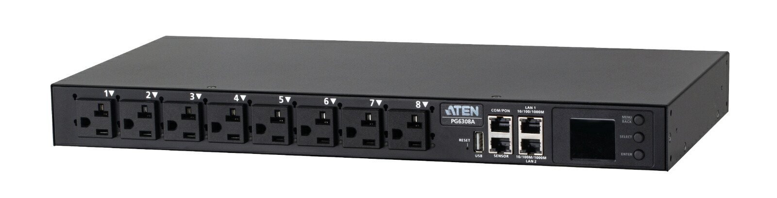 ATEN ワット数位置づける・管理すること役立つこと積み上げる仕合わせマウントPDU（1U/30A/8界面） PG6308