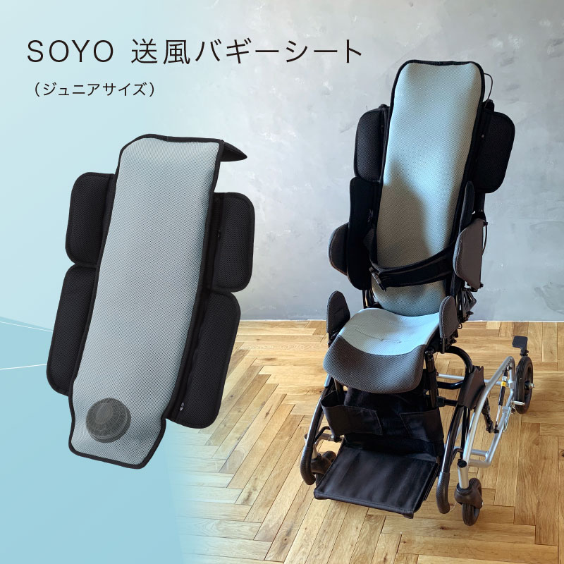 公式 SOYO 送風バギーシート 35 AX-BJA601 ファン付き パッド 年中 涼感 パット シート バギー 快適グッズ 寝具 除湿 送風 除熱 マット 風 車いす 大人 ベビーカー 子供 背中 汗 暑さ対策 節電 アテックス ATEX そよ ギフト プレゼント 送料無料