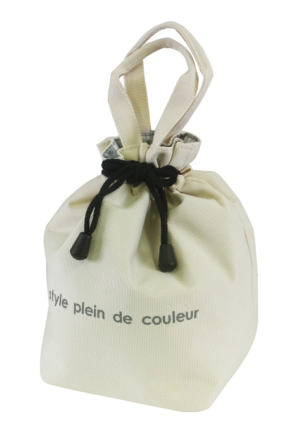 アイボリー | ランチバッグ 保冷 巾着袋 | At First