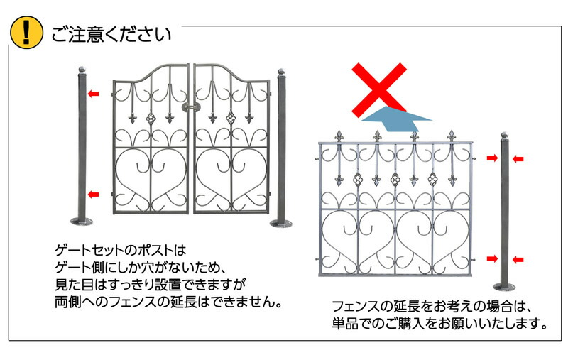 楽天市場 モダンエクステリアフェンス ゲートセット 両開き 埋め込み用 ハンマートーン ガーデン ガーデン 楽天市場店