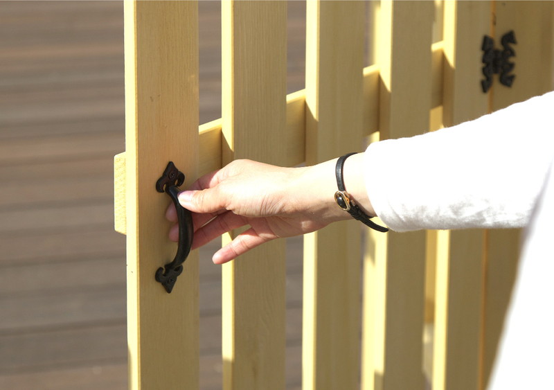 楽天市場 扉 ガーデンドア イエローシダー 両開きドア セット ゲート ガーデニング 園芸 庭 庭園 エクステリア おしゃれ ローズアーチ パーゴラ アーチ 扉 門扉 フェンス Mwg Door2side ガーデン ガーデン 楽天市場店