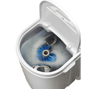 楽天市場】ROOMMATE 洗いブラシ付きポータブル洗濯機 ブラシde洗い