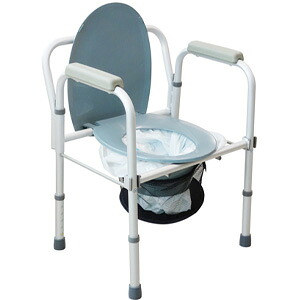 ＼ペイジ制限事項・ティースプーン付／ ユニ室内用便器・楽になること TA-015PN 【貨物輸送無料】 ［手摺り付き添い人 携帯型室内用便器 飾り気の無い築き上げる 防災用 介護用]