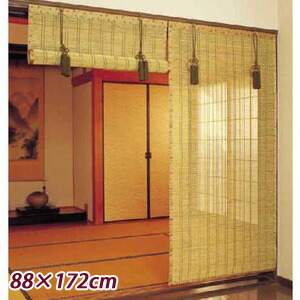 竹すだれ 間仕切り 【お座敷すだれ 88×172cm】［送料無料・代引料無料］ 竹すだれ 高級すだれ  間仕切り スダレ よしず 竹皮 御簾 バンブー すだれ 竹皮ヒゴ 簾 竹製 簾 上品