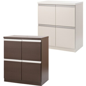 木製スリットデザインキャビネット 風雅／FUUGA キャビネット W1200（ホワイトオーク）