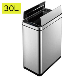 ＼ページ限定・ティースプーン付／　【送料無料】【デラックスファントムセンサービン 30L EK9287MT-30L】 おしゃれなダストボックス 角型 ステンレス製
