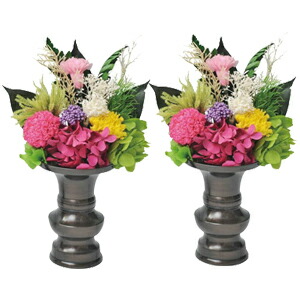 在庫有 プリザーブドフラワー 仏壇用 仏花 プリザーブドフラワーご仏壇お供え花 1対2本組 プリザーブド 仏壇花 フラワー プリザーブド 在庫有 お供え花 法事 法要 お彼岸 緊急値下げ