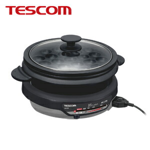 楽天市場】TESCOM グリルなべ マルチに活躍！たこ焼きもできるグリル鍋