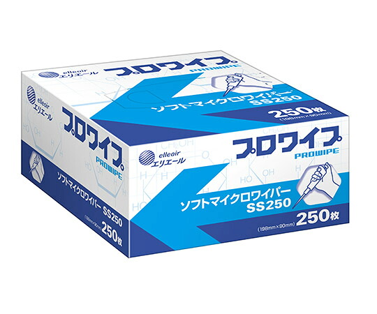 エリエール　プロワイプ　ソフトマイクロワイパーSS250　250枚&times;72箱　703154　(2-2624-02)｜アスリートトライブ