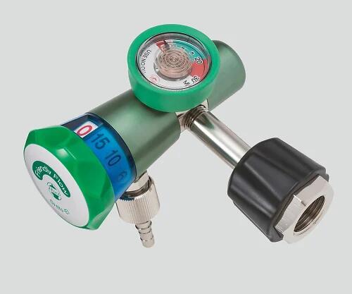 新鋭工業　フレンドリーフロー（ボンベ用ダイヤル式酸素流量計）　減圧弁（ナット式）　FF-N15