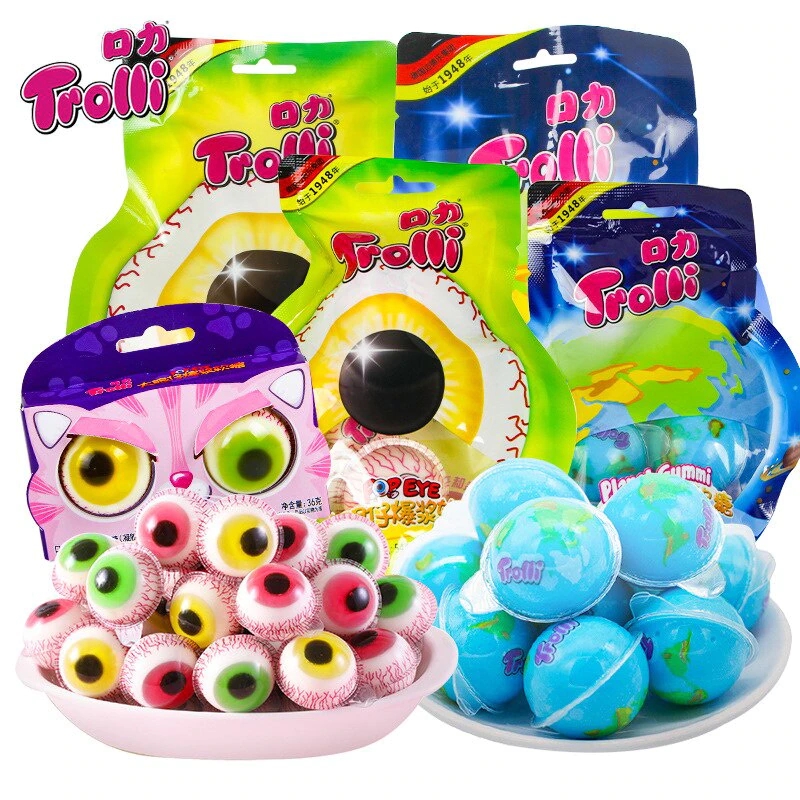 トローリ 人気商品ランキング Trolli 地球グミ 目玉グミ サッカーグミ 1袋 ゼリー お菓 韓国の人気菓子 ×5個