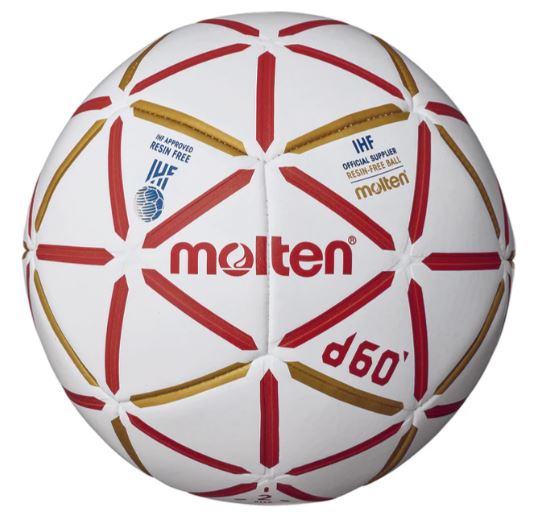 【ネーム加工可】モルテン molten ハンドボール d60 2号 中学生男子用 屋内用 JHA検定球 H2D4000-RW画像