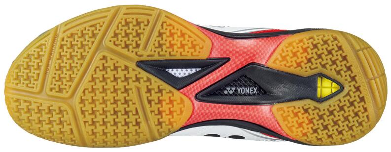 発売モデル ヨネックス YONEX バドミントンシューズ ユニセックス POWERCUSHION 65 Z パワークッション65Z 114  ホワイトレッド ローカットモデル 3E設計 SHB65Z3 qdtek.vn