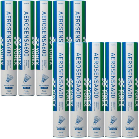 【※3番店卸し資産あり】ヨネックス YONEX エアロセンサ６００ AEROSENSA600 バドミントン シャトル 10十二（120球）AS600 AS-600