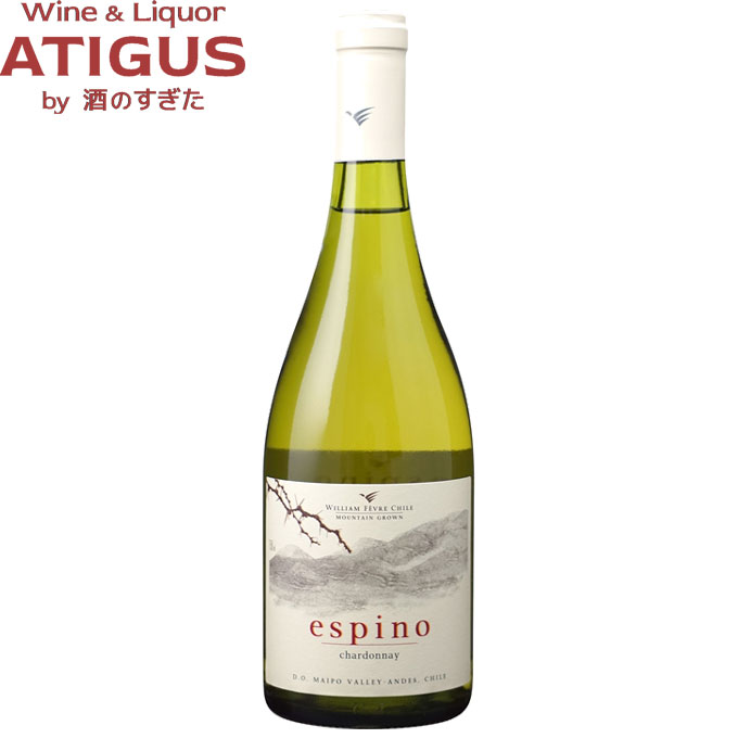 エスピノ シャルドネ 750ml　｜　 チリ マイポ ヴァレー 白ワイン 辛口 シャルドネ Espino Chardonnay ビーニャ ウィリアム フェーヴル チリ