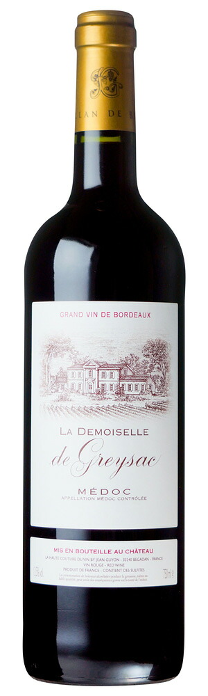 ラ ドゥモワゼル ド グレサック 750ml 【ｲﾝﾎﾟｰﾀｰ直送】 稲葉 FD447　｜　 フランス 赤 ワイン La Demoiselle de Greysac ドメーヌ ロラン ド ビ ボルドー｜ワインと地酒　アティグス