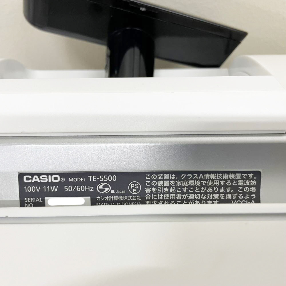 カシオ TE-5500-30S ネットレジ 電子店名スタンプ 最大50000PLU ハンド