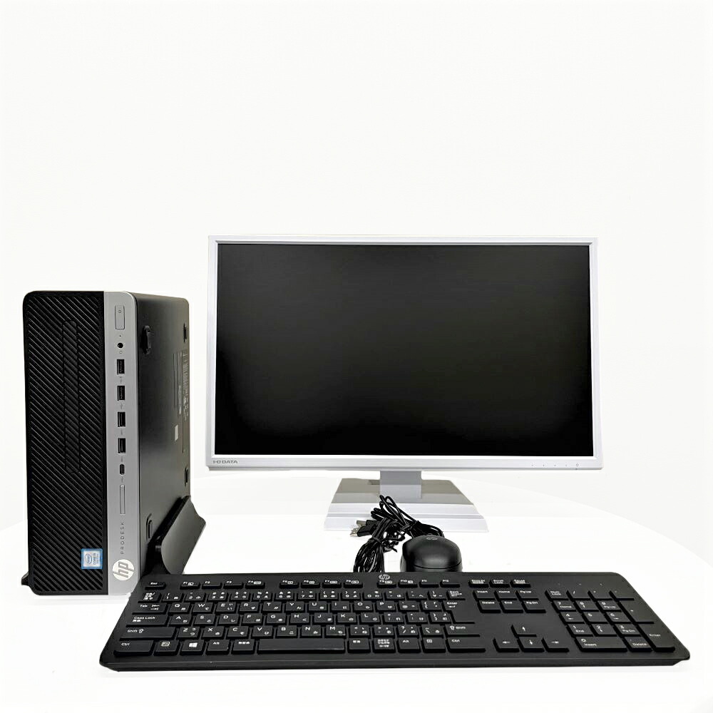 デスクトップパソコンとモニターセット SSD/Corei3/8GB/GeForce