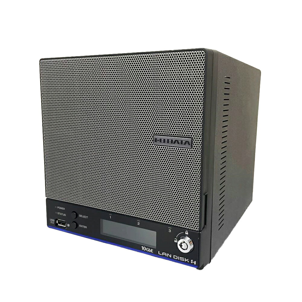 アイオーデータ LAN DISK HDL2-HA4 法人向けNAS 2ドライブBOXタイプ 10GbE対応 LinuxベースOS搭載 4TB バックアップ 拡張ボリューム RAID IOデータ 【送料無料】【中古】 38,610円