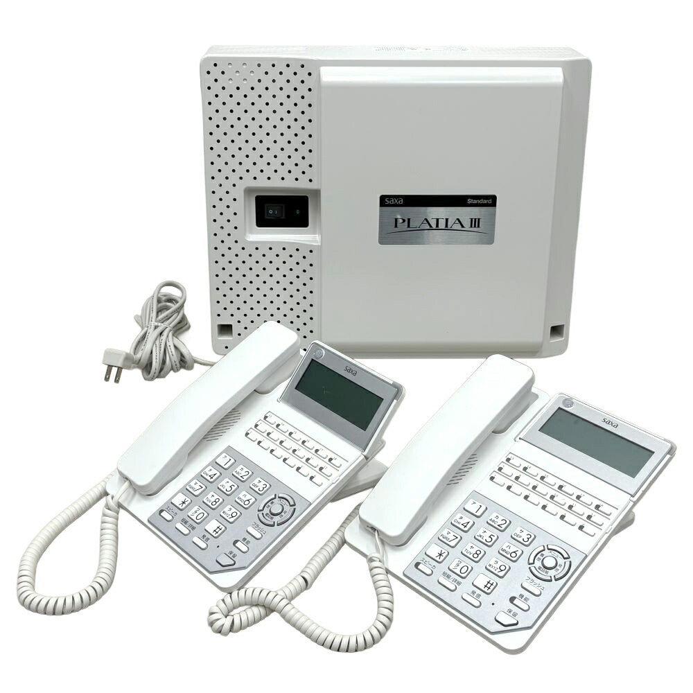 中古 ビジネスホン 電話機 2023年製品☆PLATIAⅢ(PT3000)【saxa 