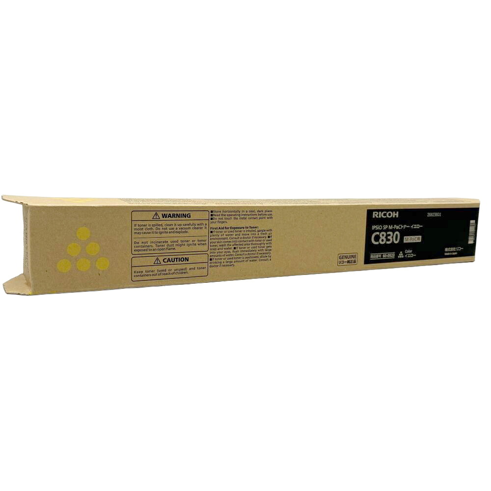 リコー 純正トナーカートリッジ IPSIO SP M-PaCトナー C830 イエロー M-PaC専用 適合機種：IPSiO SP C830M IPSiO SP C831M RICOH 【送料無料】【平日午後4時までにご注文確定なら当日発送致します】