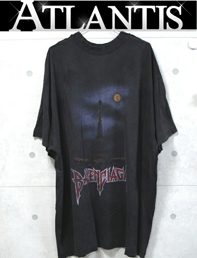 BALENCIAGA - BALENCIAGA 銀座店 バレンシアガ SALE 24AW Antwerpen Inside out オーバーサイズ Tシャツ ユニセックス size:4 黒95886 imgrc0128526564.jpg