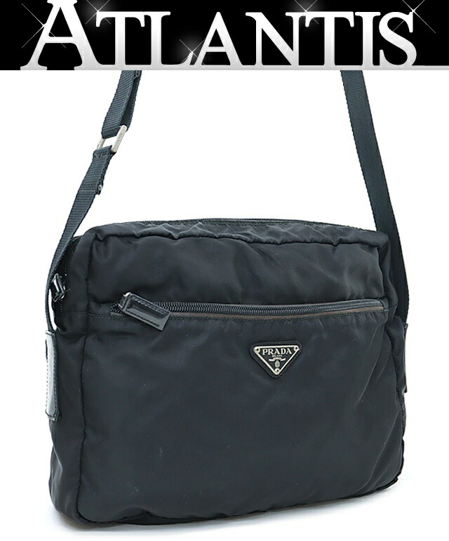 楽天市場】プラダ PRADA 三角ロゴ ショルダーバッグ 外ポケット  