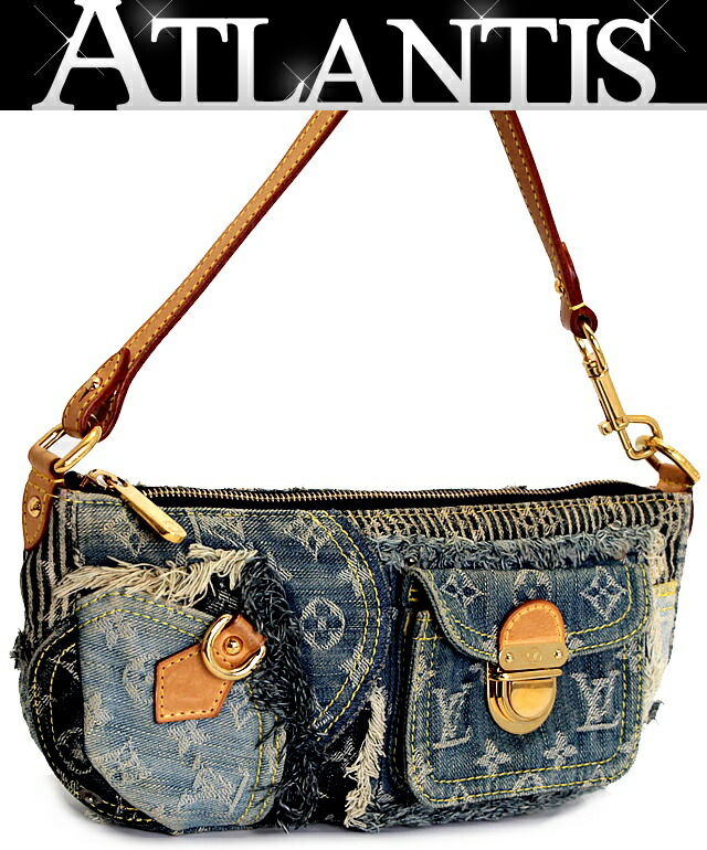 【ヴィンテージ風☆】LV Nil デニム ショルダーバッグ 大人の格上げショルダーバッグ】ルイ・ヴィトン、グッチ 人気