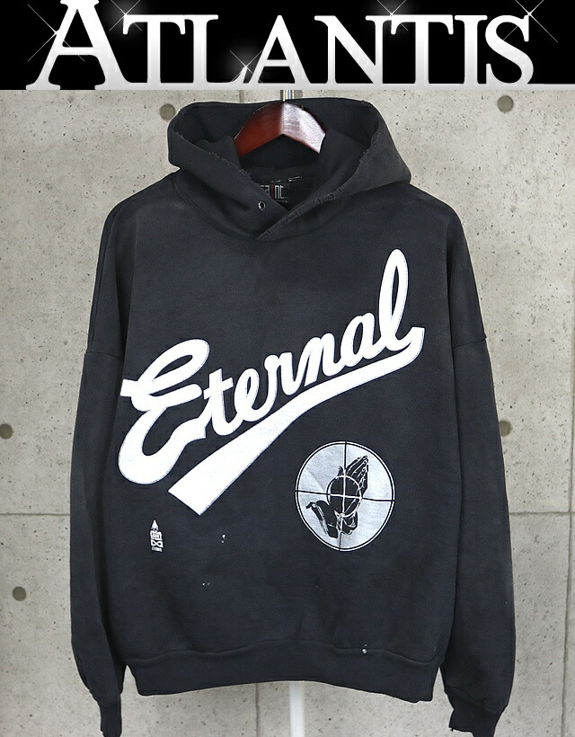 FEAR OF GOD Saint Michael パーカー SAINT MICHAEL/セントマイケル/FG_HOODIE / SNT OF GOD / BLACK