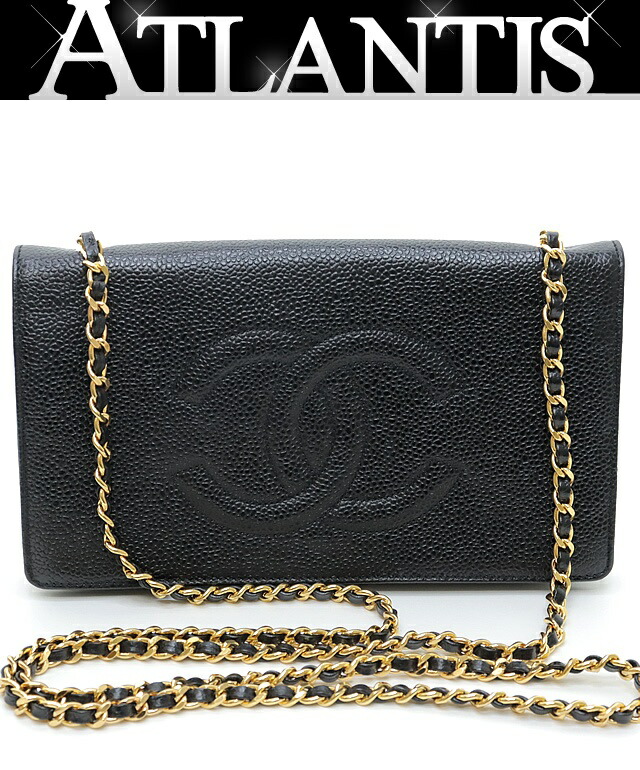 楽天市場】シャネル CHANEL ヴィンテージ チェーンウォレット