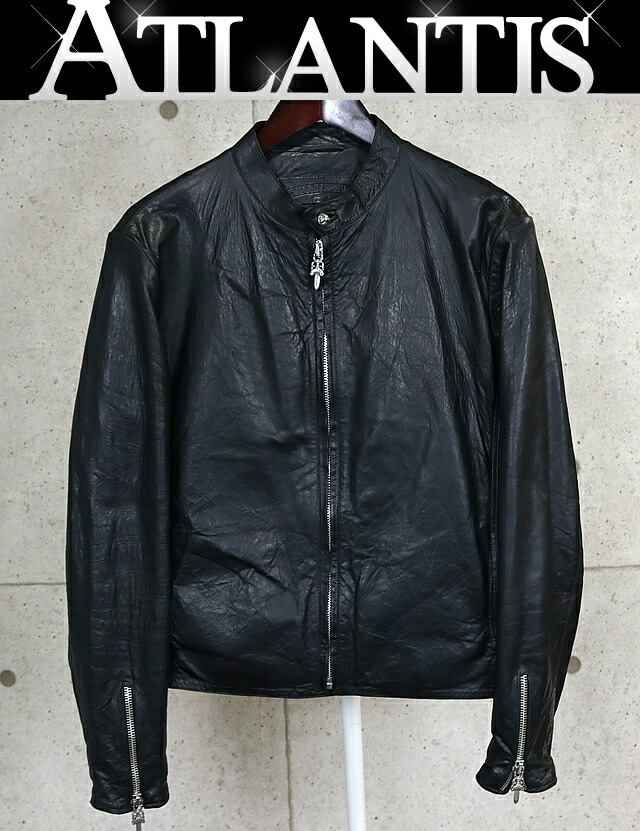 Chrome Hearts 黒の刺繍入りコート・ジャケット L L CHROME HEARTS(クロムハーツ) アウター・ジャケット(メンズ