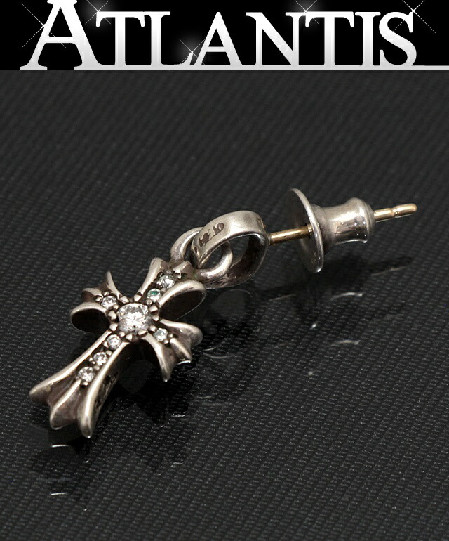 楽天市場】CHROME HEARTS BABY FAT EARRING 18K PAVE DIAMOND
