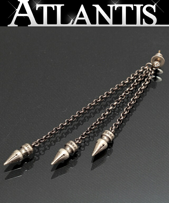 Chrome Hearts スパイクデザイン ピアス クロムハーツスパイクドロップピアス|クロムハーツ通販専門店